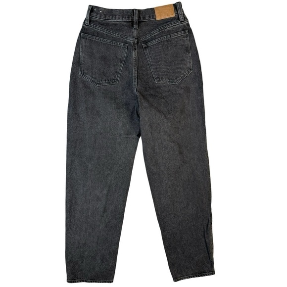 Madewell Baggy Straight Gray Black Denim Jeans Loose Womens Size 26 - Picture 3 of 8